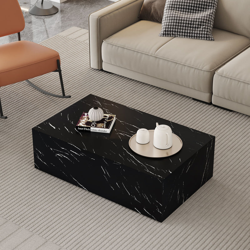 Modern Coffee Table With Light Wood Texture Pattern