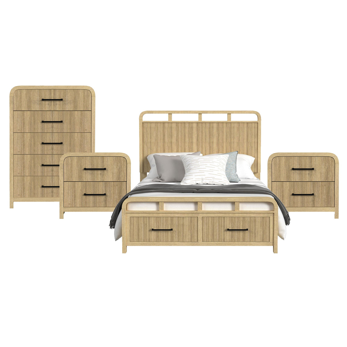 Ridgemont Storage Bedroom Set in Black by Elements International, view 6