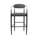 Upholstered Bar Stools With Backs For Kitchen Island (Set of 2)