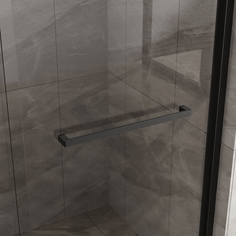 Goodyo - Double Sliding Bathtub Shower Door With Sgcc Clear Tempered Glass