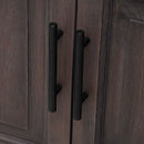 Modern Freestanding Bathroom Vanity With Ceramic Sink, Hot And Cold Faucet, Storage Cabinet & Open Shelf