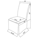 Shawna - Upholstered Skirted Dining Chair (Set of 2)