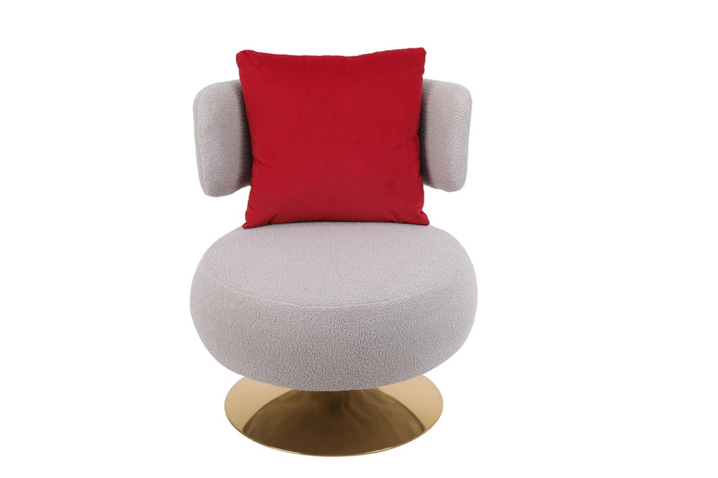 Swivel Accent Chair Armchair, Round Barrel Chair For Living Room Bedroom