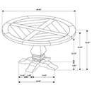 Florence - Round Pedestal Base Dining Table