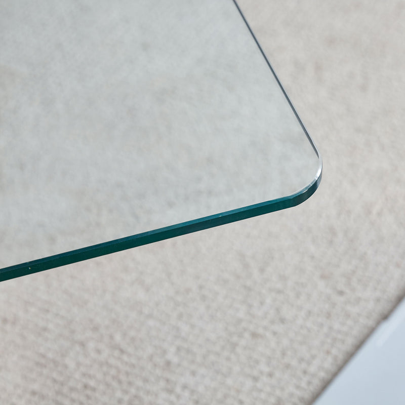 Contemporary Style Glass Top Coffee Table