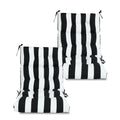 2 Piece High Back Patio Chair Cushion Set, Tufted Adirondack And Rocking Chair Cushions