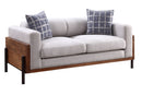 Pelton - 3 Piece Living Room Set With Toss Pillows - Walnut