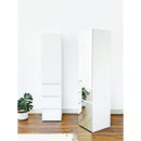Elise - Slim Modular Wood Closet Cabinet With Drawers In Durable Melamine And Wood 71" Height - White