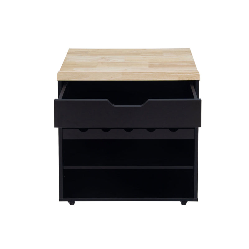 Kitchen Pantry Storage Cabinet, Modern Buffet Cabinet With Kitchen Cart, Tall Kitchen Hutch Cabinet With Microwave Stand, Food Pantry Cabinet With 3 Rattan Doors And Adjustable Shelves - Black