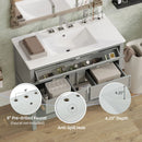 Bathroom Vanity With Ceramic Sink, Tip Out Tray & 2 Full Extension Drawers