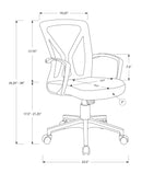 Office Chair, Adjustable Height, Swivel, Ergonomic, Mesh, Contemporary & Modern
