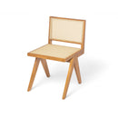 Chandigarh Dining Room Chairs With Natural Rattan (Set of 2)