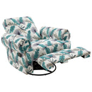 Manual Swivel Recliner Rocker Chair With Adjustable Backrest