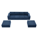 [VIDEO provided][New]110*72" Modular U Shaped Sectional Sofa,Luxury Chenille Floor Couch Set,Upholstered Indoor Furniture,Foam-Filled Sleeper Sofa Bed for Living Room,Bedroom,Free Combination,3 Colors