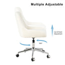 Adjustable And Space-Saving Chair With Golden Electroplated Legs