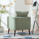 Modern Accent Upholstered Armchair With Pillow