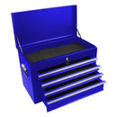6 Drawer Lockable Tool Cabinet On Wheels, Steel Rolling Tool Chest With Detachable Toolbox