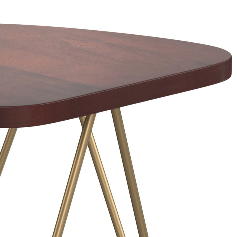 Patrice - Handcrafted Metal And Wood Accent Table