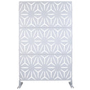 Outdoor & Indoor Metal Privacy Screen, Freestanding Decorative Panels