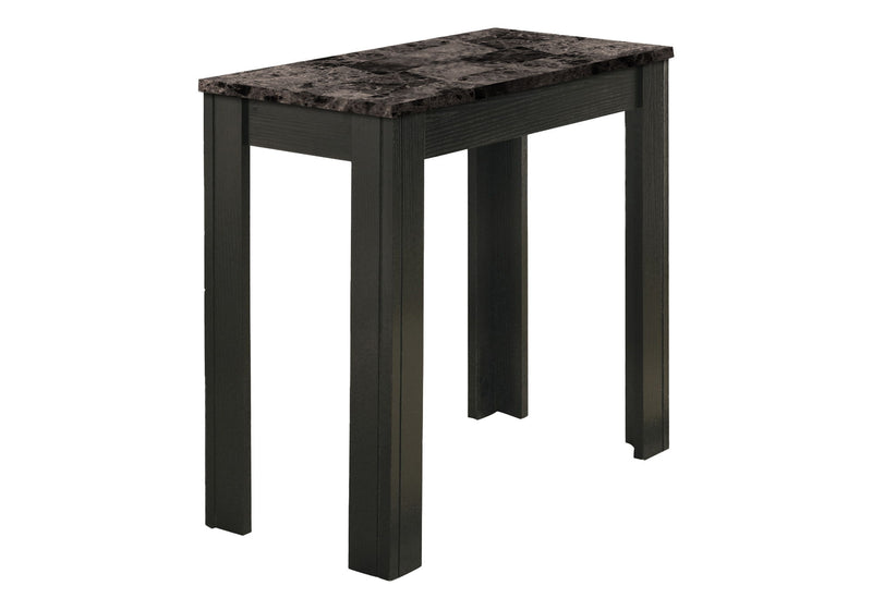 Accent Table For Living Room Marble Look - Black