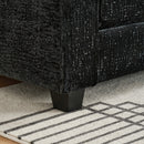 Modern Comfy Chenille L Shaped Sectional Sofa With Movable Ottoman