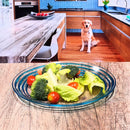 Designer Swirl Acrylic Dinner Plates (Set of 4)