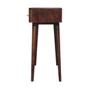 T Bar Console Table, 2 Drawers - Chestnut