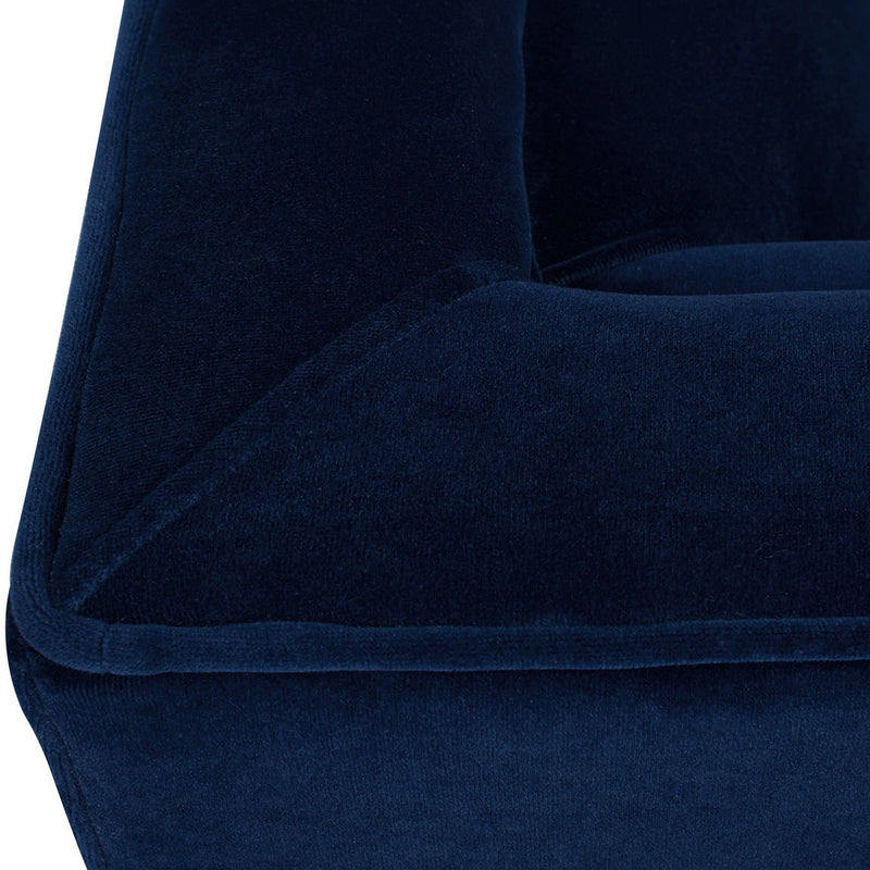 Jack - Modern Tuxedo Tufted Sofa - Navy Blue