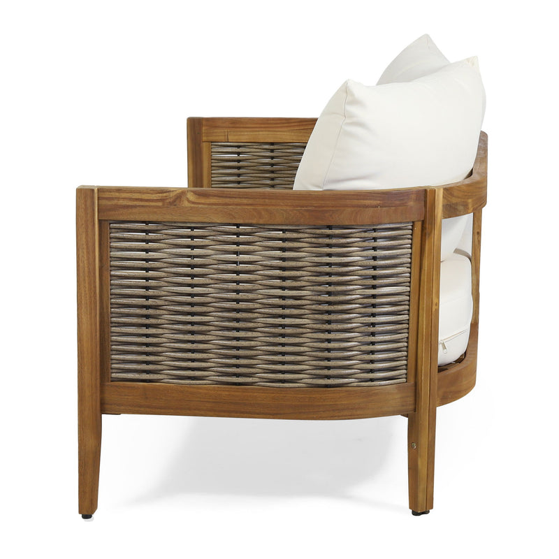 Outdoor Seating Group With Cushions And Coffee Table
