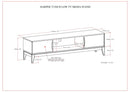 Harper - Low TV Media Stand - Walnut Brown