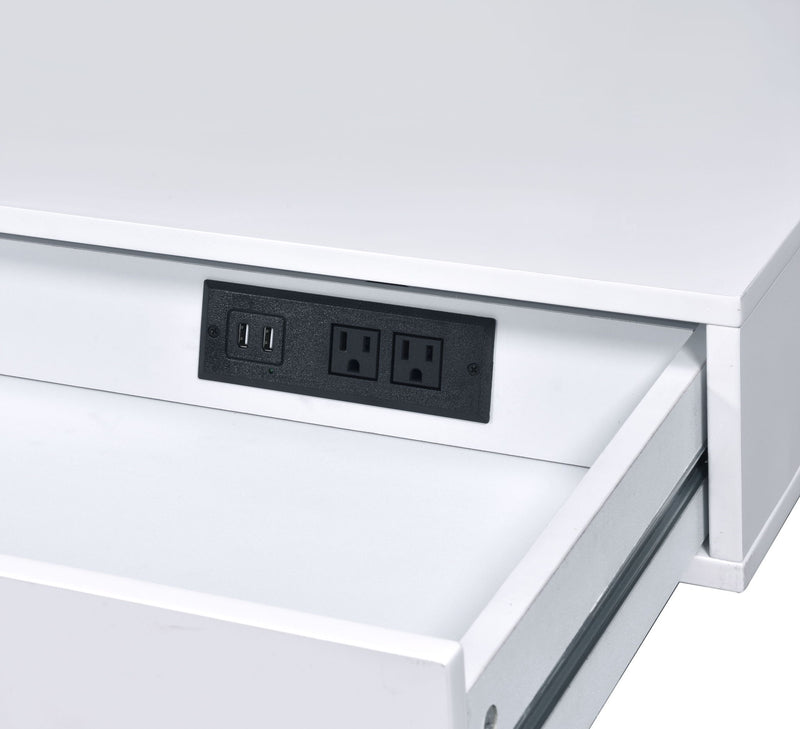 Coleen - High Gloss Writing Desk With USB