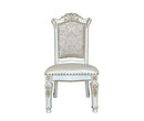 Vendom - Side Chair (Set of 2) - PU & Antique Pearl Finish - Atlantic Fine Furniture Inc