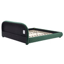 Upholstered Simple Modern Bedroom Bed With Curved Headboard