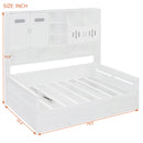 Daybed With All-In-One Cabinet And Shelf