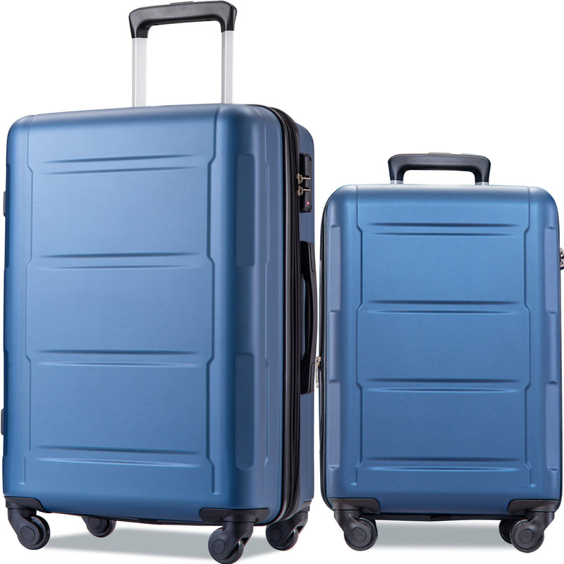 Expanable Spinner Wheel 2 Piece Luggage Set ABS Lightweight Suitcase With Tsa Lock 20" / 28"