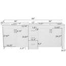 Double Sink Bathroom Vanity With Quartz Countertop