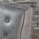 Macedonia - Mid Century Modern Button Tufted Fabric Recliner - Slate