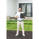 Acacia Hardwood Interlocking Deck Tiles, Striped Pattern