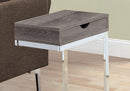 C-Shaped Accent Table Storage Drawer For Living Room
