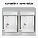 Semi-Frameless Double Sliding Shower Door, Bypass Shower Door, 1 / 4" (6Mm) Thick SGCC Tempered Glass Door