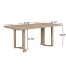 Modern Dining Table Solid Wood