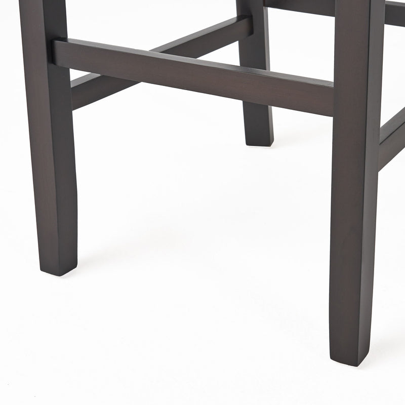 Barstools With Rivet Decoration (Set of 2), Wood Frame, Bar Chairs For Kitchen Island - Beige