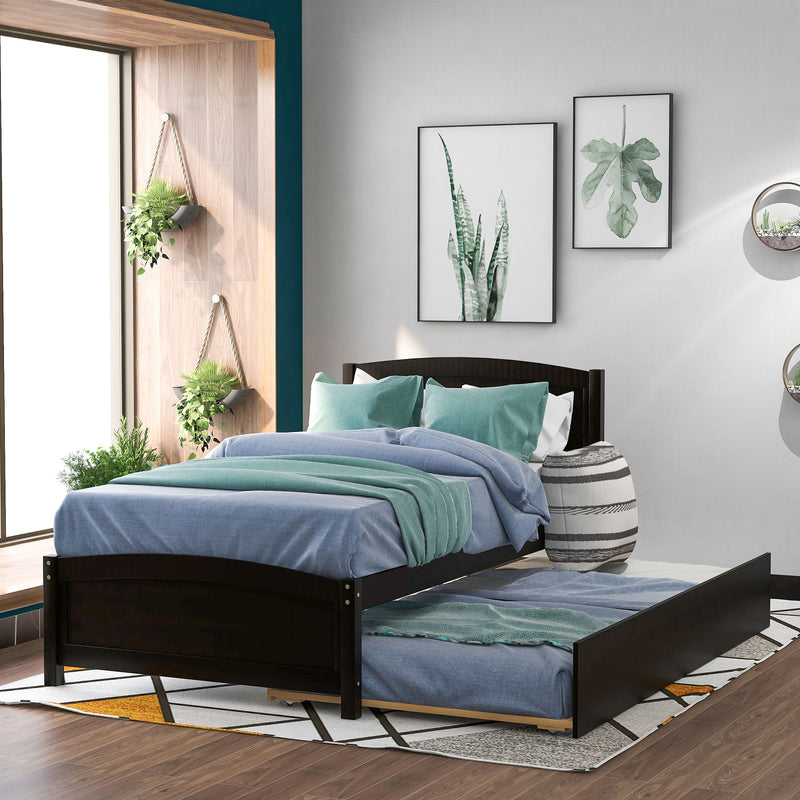 Platform Bed With Trundle