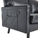 Mid Century Modern Loveseat Sofa With USB Ports, Removable Pillow Cover