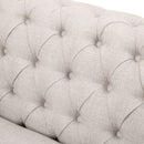Nexuson - Upholstered Chesterfield Chair With Deep Tufted And Nailhead Trim