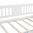 Twin size Daybed with Two Drawers, Wood Slat Support, White