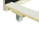 Upholstered Platform Bed With Storage Headboard, Trundle & 2 Drawers And A Set Of Sockets & USB Ports