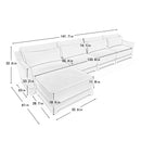 Stylish Sofa With Ottoman And Lumbar Pillows, Ergonomic Design