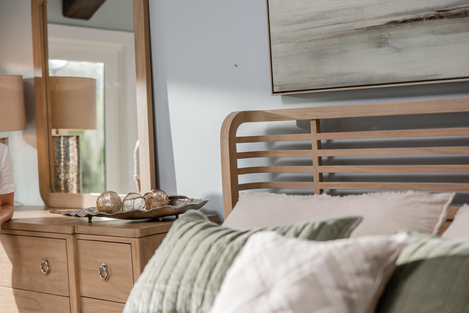Monterey Queen Headboard Sandstone Finish