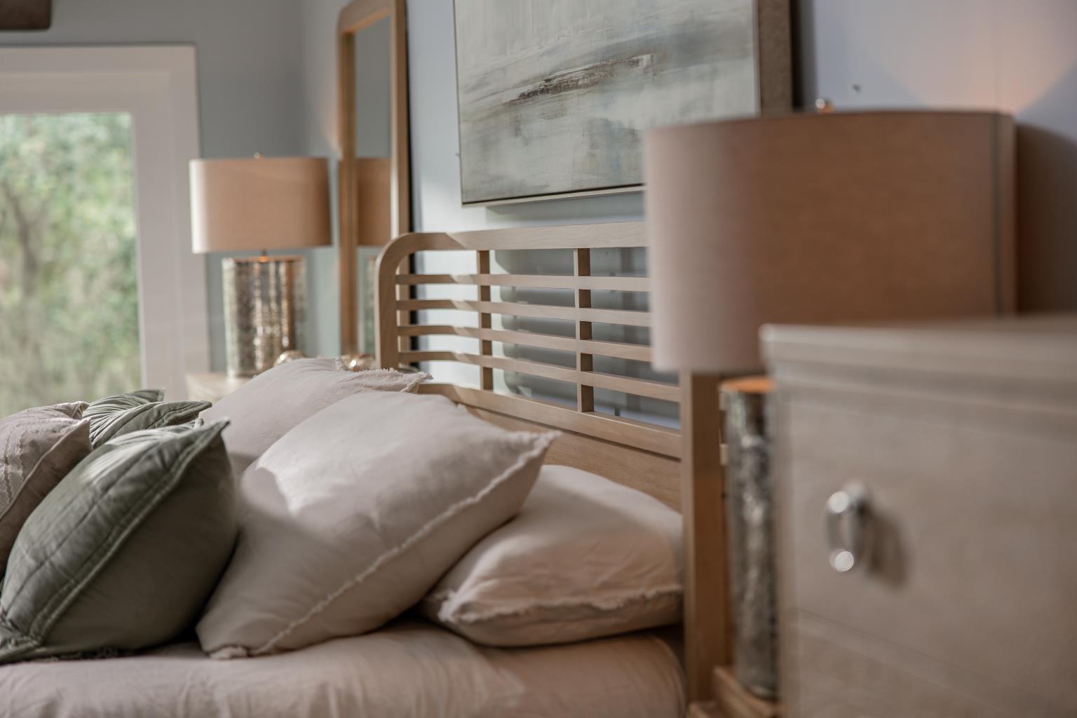 Monterey King Headboard Sandstone Finish